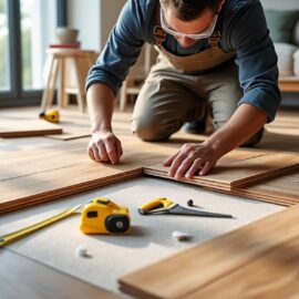 Comment poser du parquet flottant sur un sol irrégulier