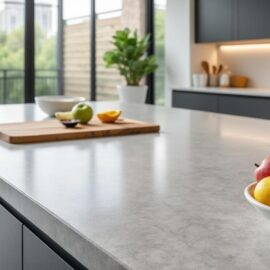 Plan de travail imitation béton ciré : idées et réalisations