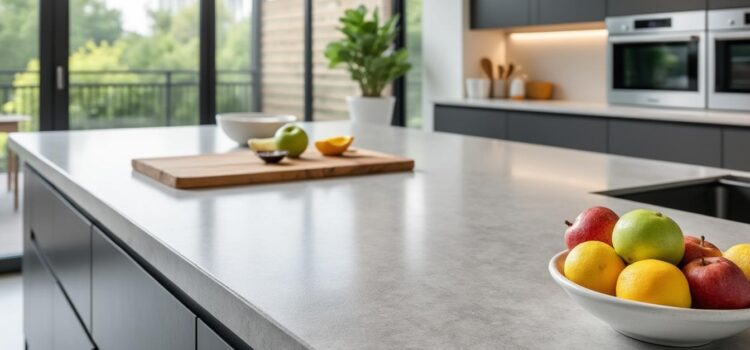 découvrez des idées et réalisations inspirantes de plans de travail imitation béton ciré pour moderniser votre cuisine avec style et élégance.