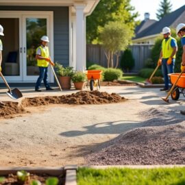 Préparer un terrain pour la construction d’une terrasse