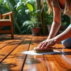 Entretenir une terrasse en bois exotique