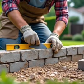 Construire un muret de séparation