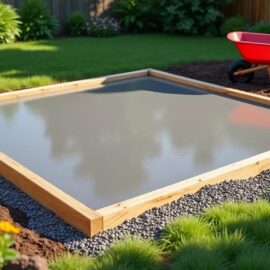 Réaliser une dalle béton pour abri de jardin Réaliser une dalle béton pour abri de jardin