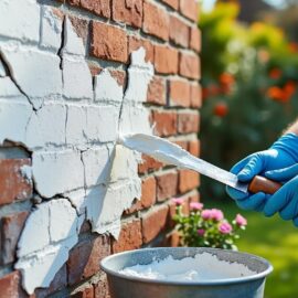 Réparer un enduit extérieur fissuré
