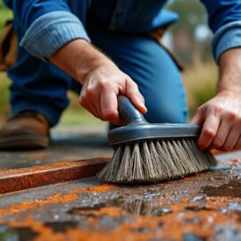Réparer un portail en fer rouillé Réparer un portail en fer rouillé