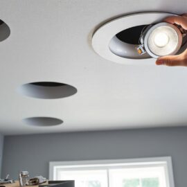 Poser des spots encastrés au plafond