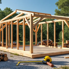 Construire un abri à bois extérieur Construire un abri à bois extérieur
