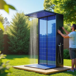 Installer une douche solaire extérieure