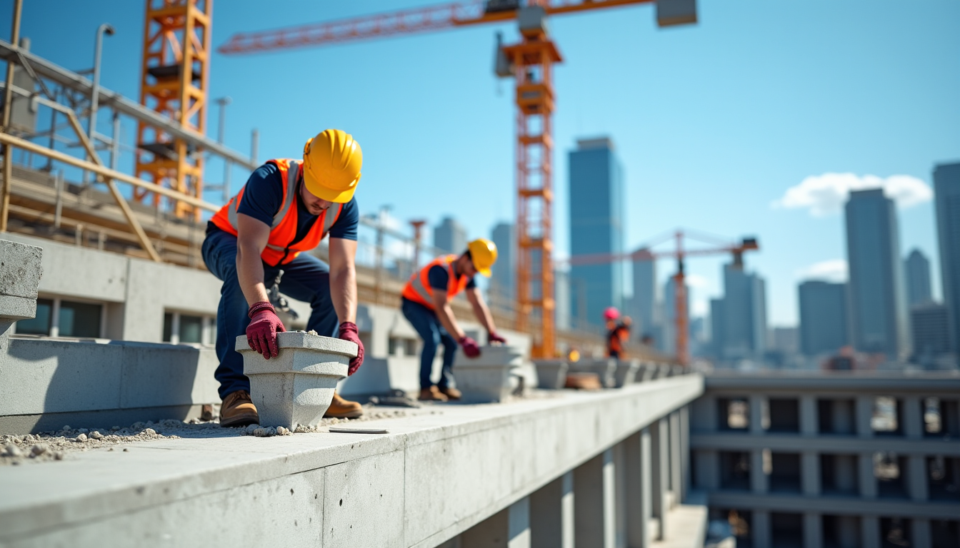 corniche en béton préfabriqué : fabrication, pose et finitions — cette approche industrielle offre une régularité et une