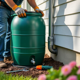 Installer un récupérateur d’eau de pluie Installer un récupérateur d’eau de pluie