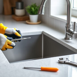 Installer un évier encastré Installer un évier encastré