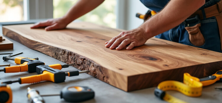Poser un plan de travail en bois massif découvrez comment poser un plan de travail en bois massif facilement et avec précision grâce à notre guide étape par étape. apprenez les astuces pour un rendu professionnel et durable.
