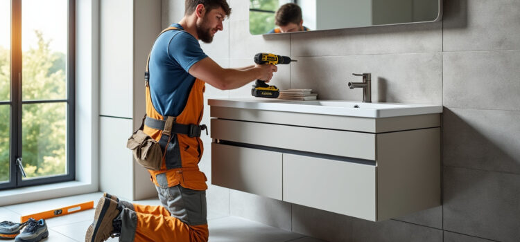 découvrez les étapes essentielles pour installer un meuble vasque suspendu : préparation du mur, fixation sécurisée et raccordement de la plomberie.