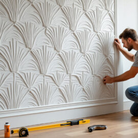 Installer un panneau mural 3D décoratif Installer un panneau mural 3D décoratif
