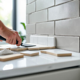 Poser une crédence de cuisine